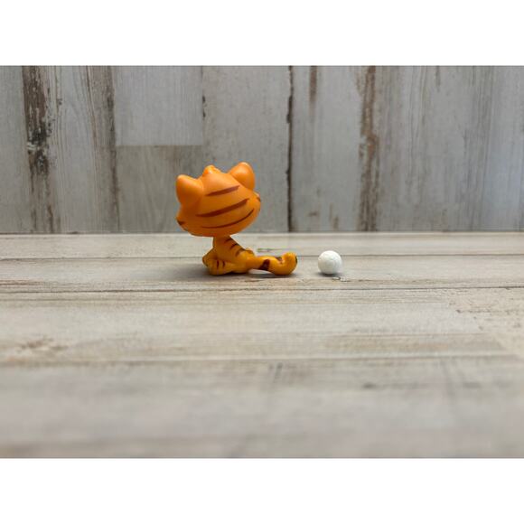 Rare Littlest Pet Shop LPS - AUTHENTIC Orange Striped Tiger Kitty Cat EUC - Picture 2 of 3